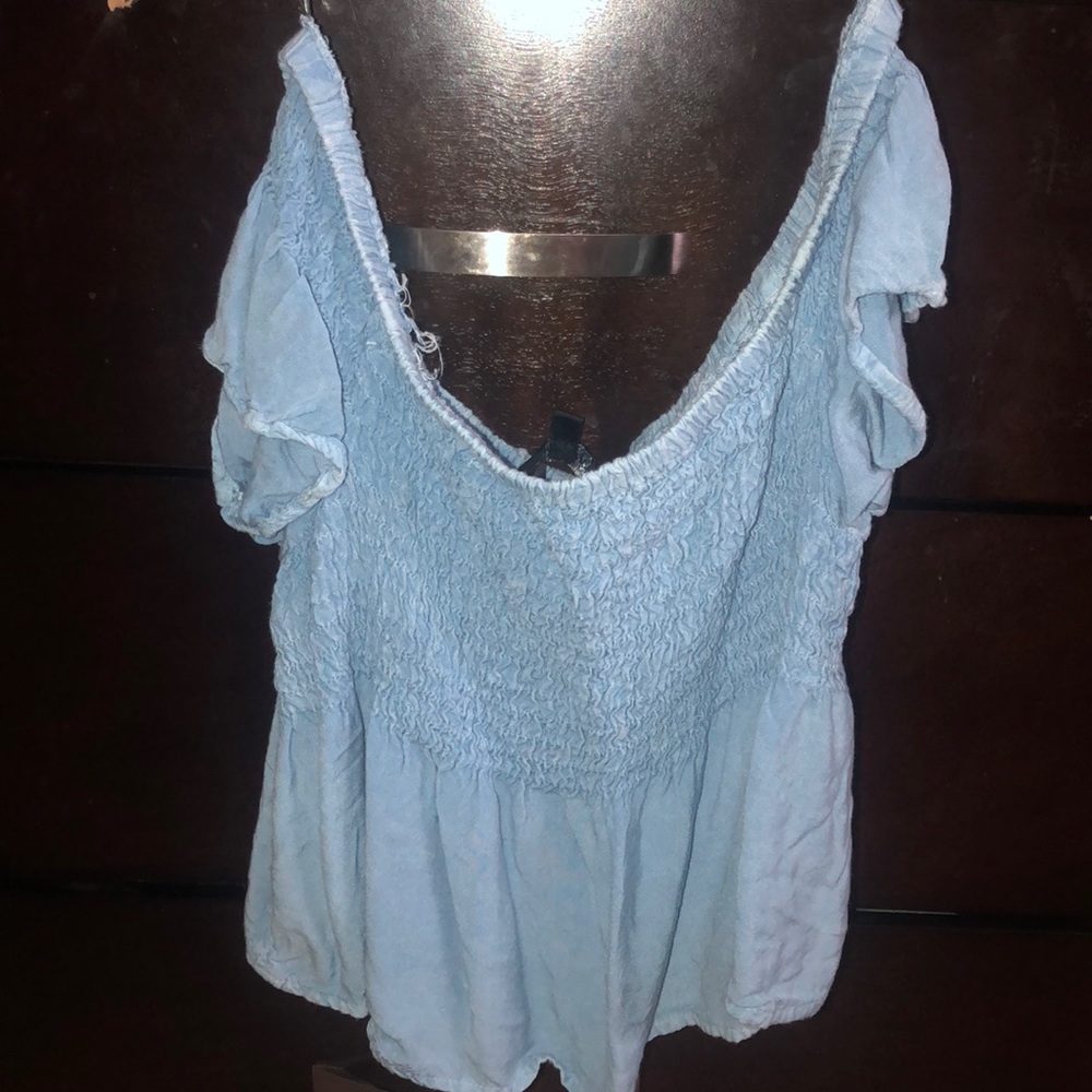 Baby blue top